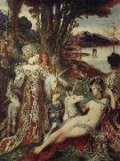 Gustave Moreau The unicorn oil